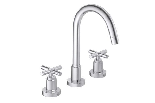 Art Duna Classica Wash Basin Mixer Chrome/ Chrome Brushed - Image 2