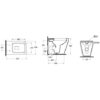 Art, T-ONE One‐Hole Bidet White. - Image 3